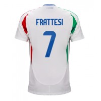 Fotbalové Dres Itálie Davide Frattesi #7 Venkovní ME 2024 Krátký Rukáv